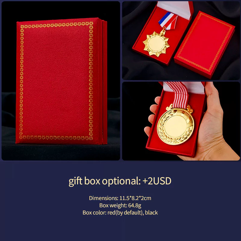 custom race medals with gift box